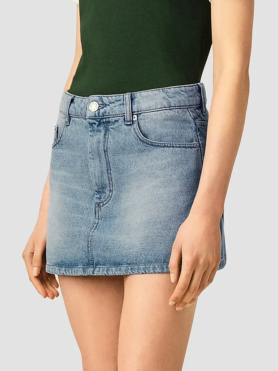 AMI PARIS Women's Denim Mini Skirt | Thumbnail 6 AMI PARIS Women's Denim Mini Skirt | Thumbnail 6
