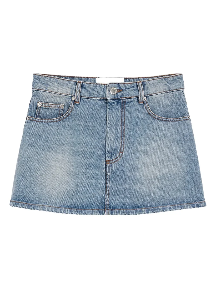 AMI PARIS Women's Denim Mini Skirt