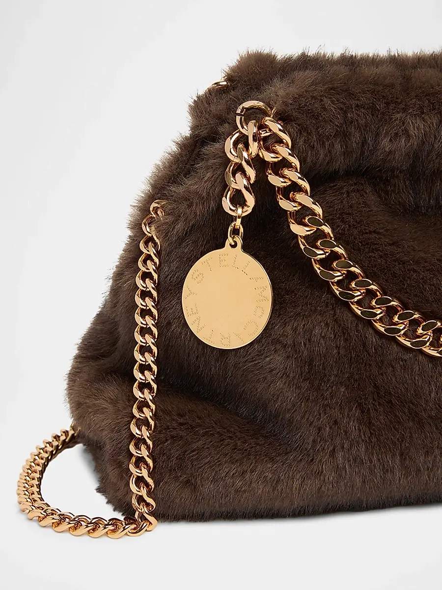 Stella McCartney Women's Falabella Soft Faux-Fur Chain Clutch | Thumbnail 5 Stella McCartney Women's Falabella Soft Faux-Fur Chain Clutch | Thumbnail 5