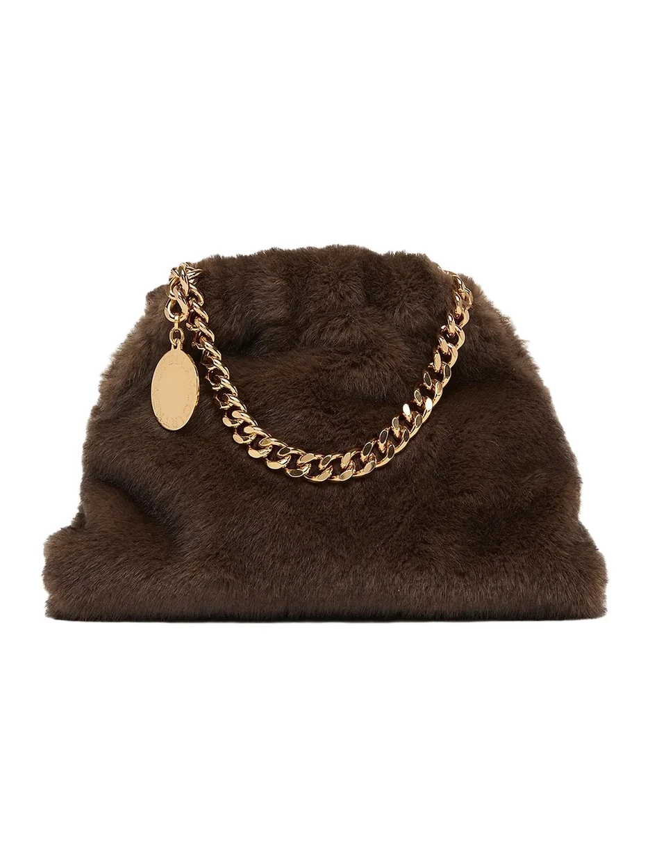 Women's Falabella Soft Faux-Fur Chain Clutch