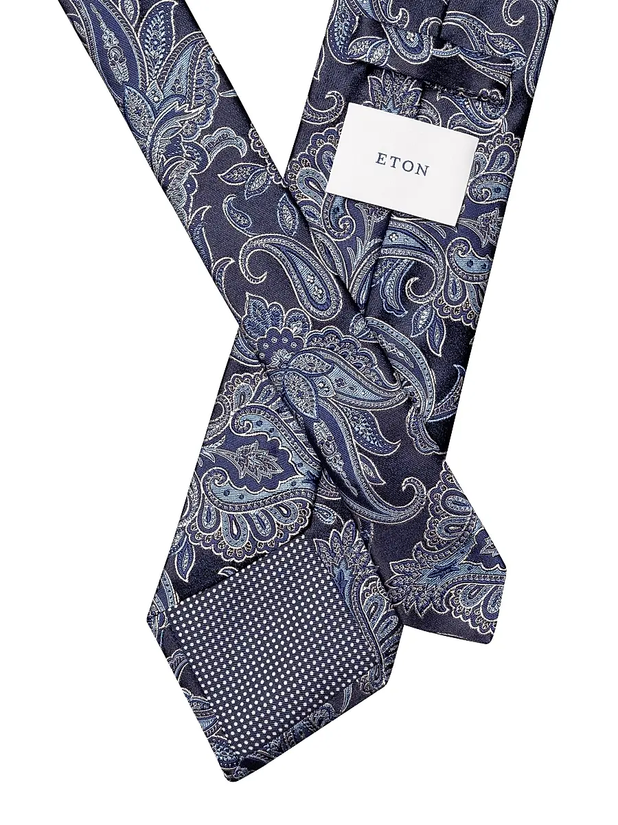 Eton Men's Paisley Silk Tie | Thumbnail 2