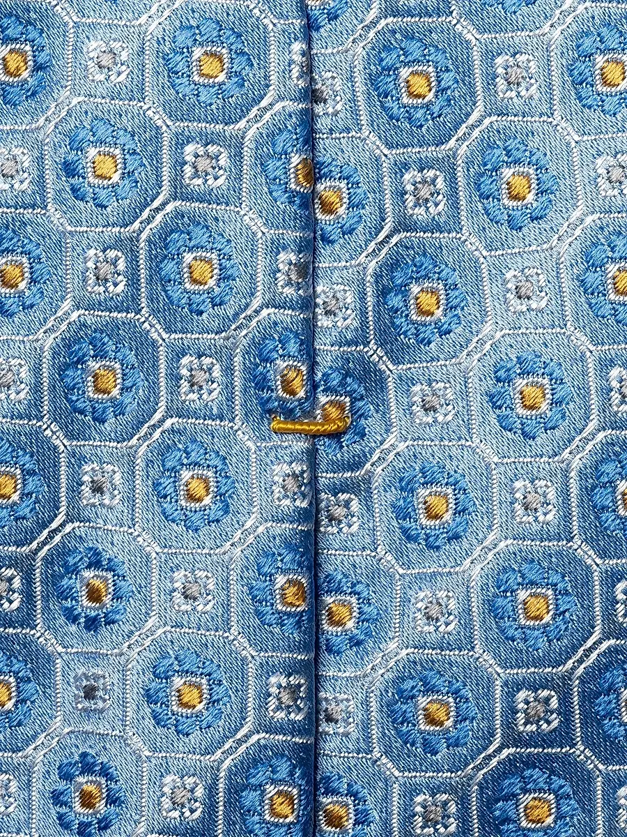 Eton Men's Floral Woven Silk Tie | Thumbnail 3 Eton Men's Floral Woven Silk Tie | Thumbnail 3