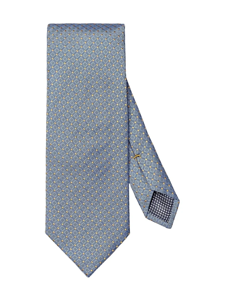 Eton Men's Geometric Diamond Silk Tie