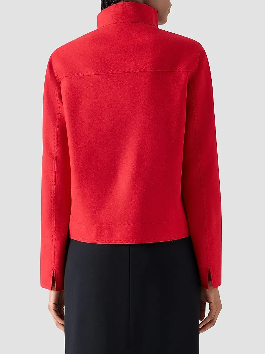 Akris punto Women's Taglio Vivo Felted Wool Blend Jacket | Thumbnail 3 Akris punto Women's Taglio Vivo Felted Wool Blend Jacket | Thumbnail 3