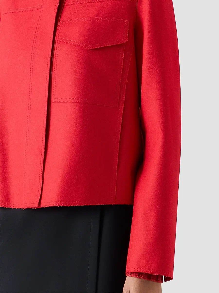 Akris punto Women's Taglio Vivo Felted Wool Blend Jacket | Thumbnail 5 Akris punto Women's Taglio Vivo Felted Wool Blend Jacket | Thumbnail 5