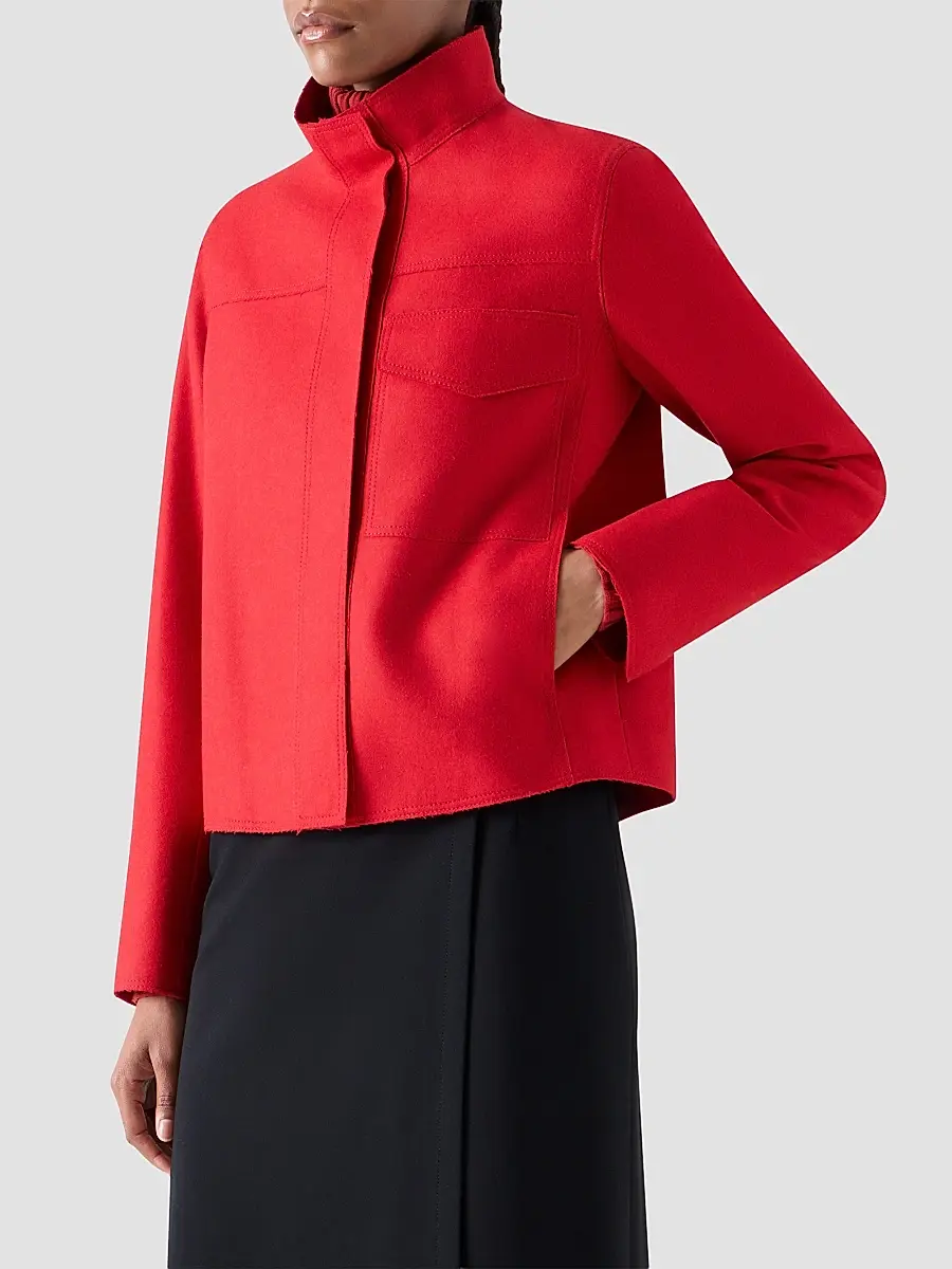 Akris punto Women's Taglio Vivo Felted Wool Blend Jacket | Thumbnail 6 Akris punto Women's Taglio Vivo Felted Wool Blend Jacket | Thumbnail 6