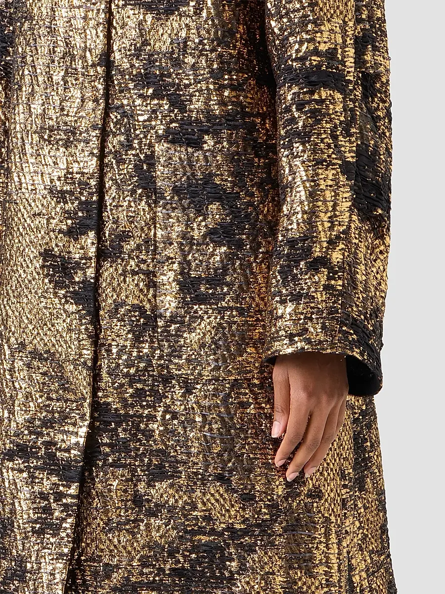 Akris Women's Lucas Jacquard Lamé Oversized Coat | Thumbnail 5 Akris Women's Lucas Jacquard Lamé Oversized Coat | Thumbnail 5