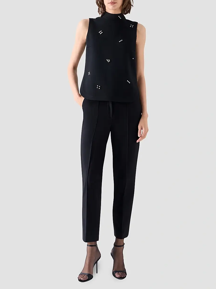 Akris punto Women's Diamond Dice Dot Blouse | Thumbnail 2 Akris punto Women's Diamond Dice Dot Blouse | Thumbnail 2