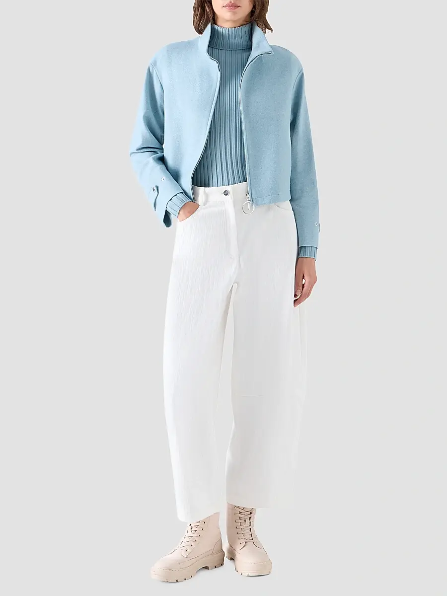 Akris punto Women's Wool-Blend Blouson Jacket | Thumbnail 2 Akris punto Women's Wool-Blend Blouson Jacket | Thumbnail 2