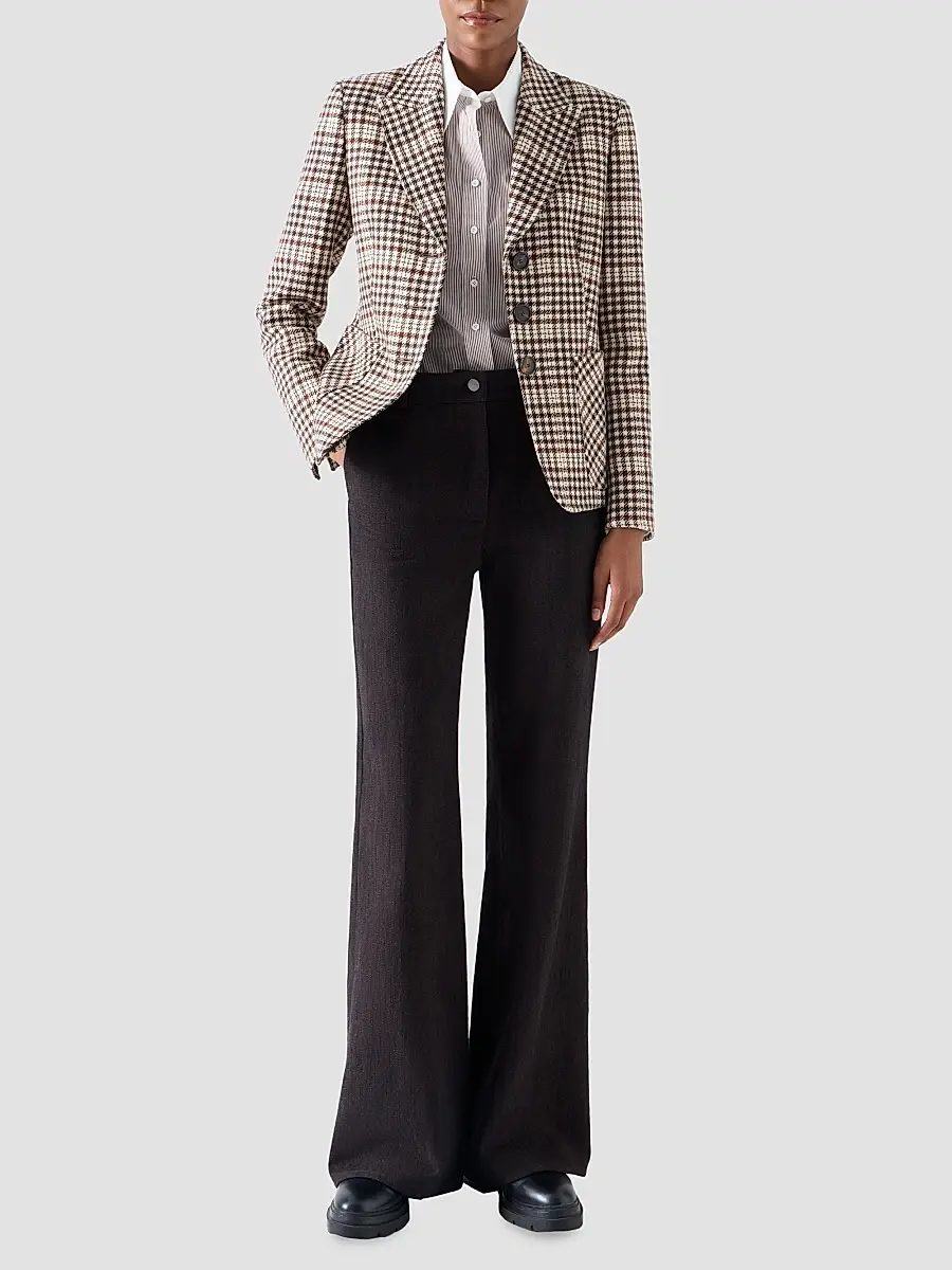 Akris punto Women's Tweed Check Wool-Blend Blazer | Thumbnail 2 Akris punto Women's Tweed Check Wool-Blend Blazer | Thumbnail 2
