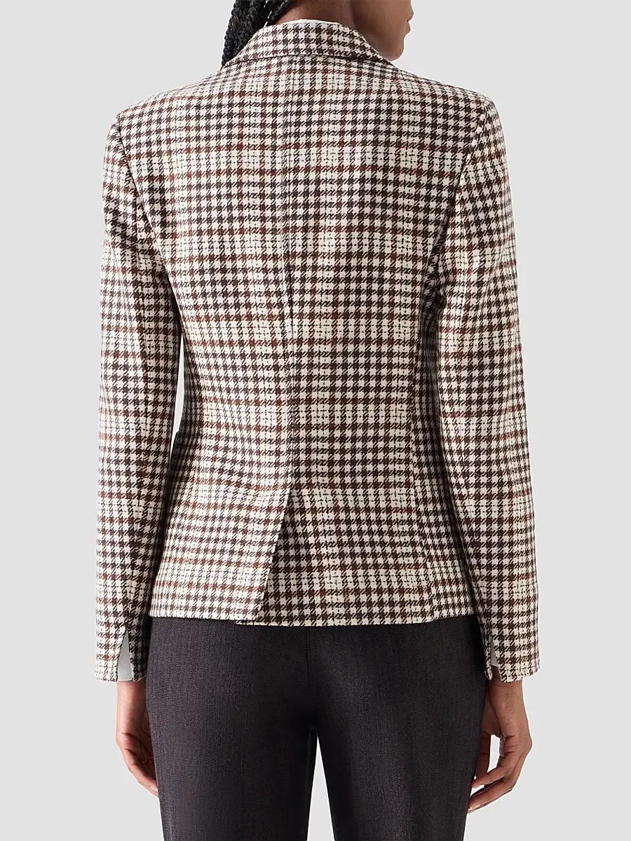 Akris punto Women's Tweed Check Wool-Blend Blazer | Thumbnail 3 Akris punto Women's Tweed Check Wool-Blend Blazer | Thumbnail 3