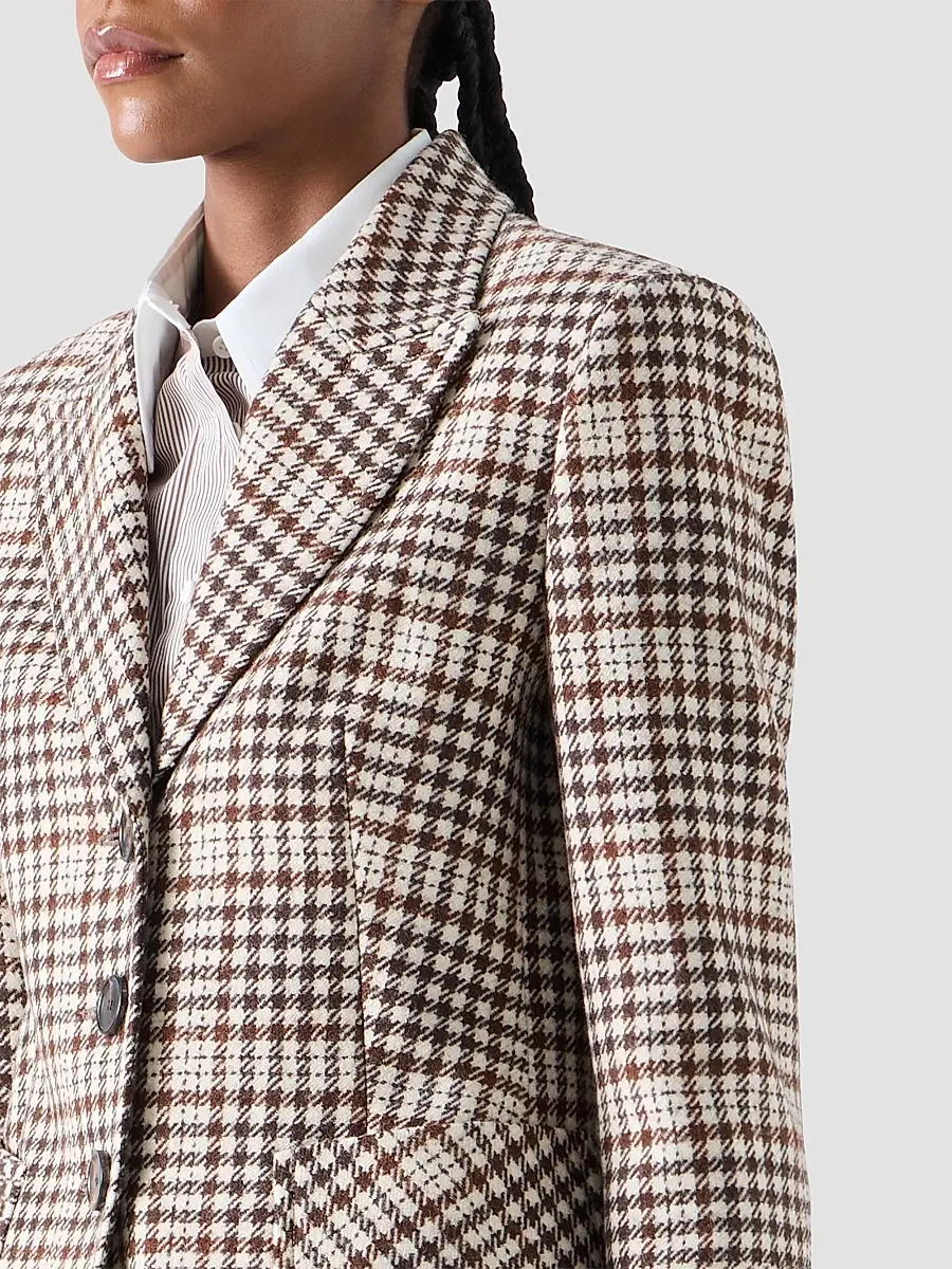 Akris punto Women's Tweed Check Wool-Blend Blazer | Thumbnail 5 Akris punto Women's Tweed Check Wool-Blend Blazer | Thumbnail 5