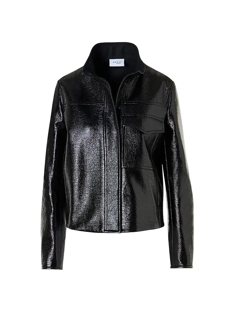 Akris punto Women's Faux-Leather Lacquer Jacket