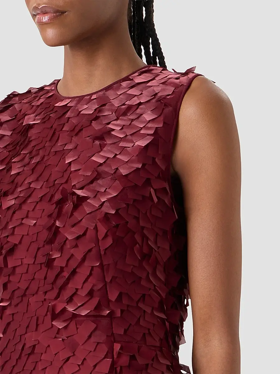 Akris Women's Silk-Organza Layered Tile Midi-Dress | Thumbnail 4 Akris Women's Silk-Organza Layered Tile Midi-Dress | Thumbnail 4