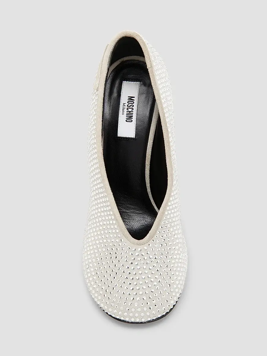 MOSCHINO Women's 100MM Leather Duck Pumps | Thumbnail 4 MOSCHINO Women's 100MM Leather Duck Pumps | Thumbnail 4