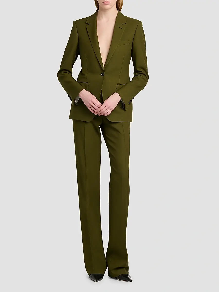 Tom Ford Women's Wool-Cashmere Single-Breasted Sport Jacket | Thumbnail 2 Tom Ford Women's Wool-Cashmere Single-Breasted Sport Jacket | Thumbnail 2