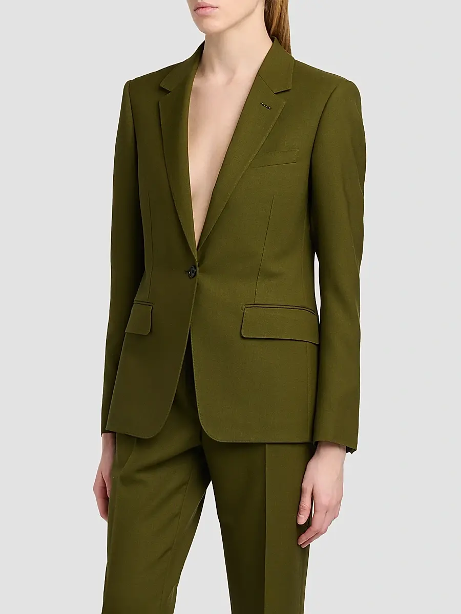 Tom Ford Women's Wool-Cashmere Single-Breasted Sport Jacket | Thumbnail 4 Tom Ford Women's Wool-Cashmere Single-Breasted Sport Jacket | Thumbnail 4