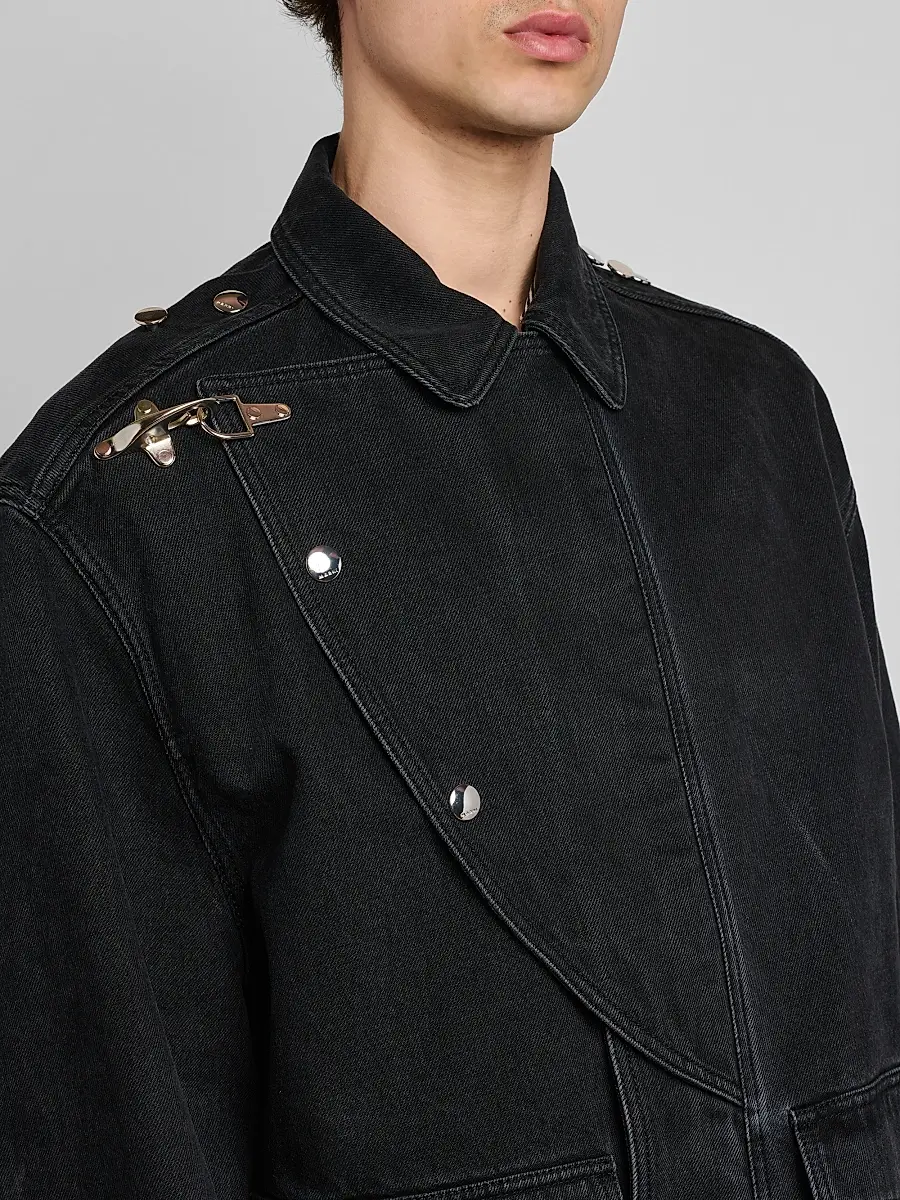Marni Men's Studded Cotton Denim Jacket | Thumbnail 5 Marni Men's Studded Cotton Denim Jacket | Thumbnail 5