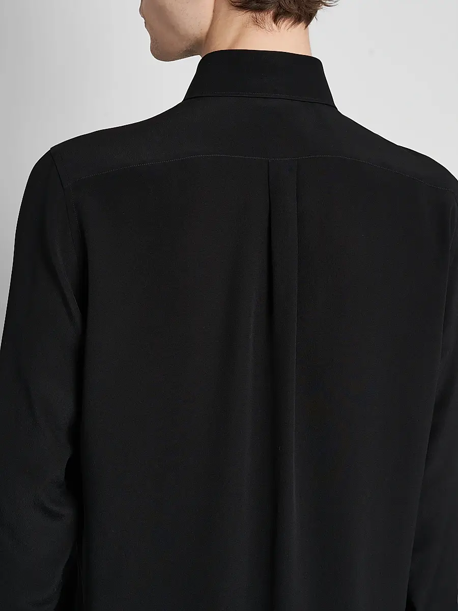Dolce & Gabbana Men's Silk Georgette Shirt | Thumbnail 5 Dolce & Gabbana Men's Silk Georgette Shirt | Thumbnail 5