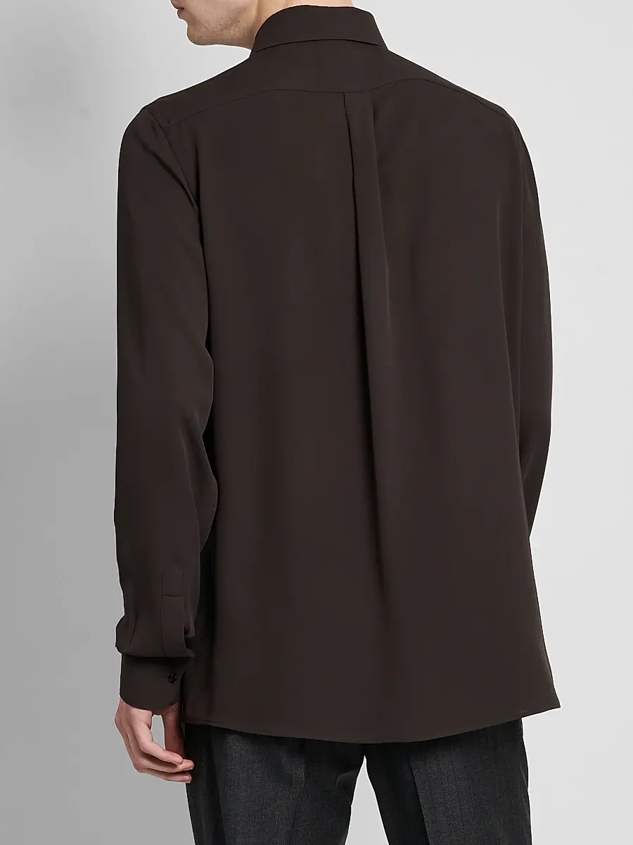 Dolce & Gabbana Men's Silk Georgette Shirt | Thumbnail 3 Dolce & Gabbana Men's Silk Georgette Shirt | Thumbnail 3