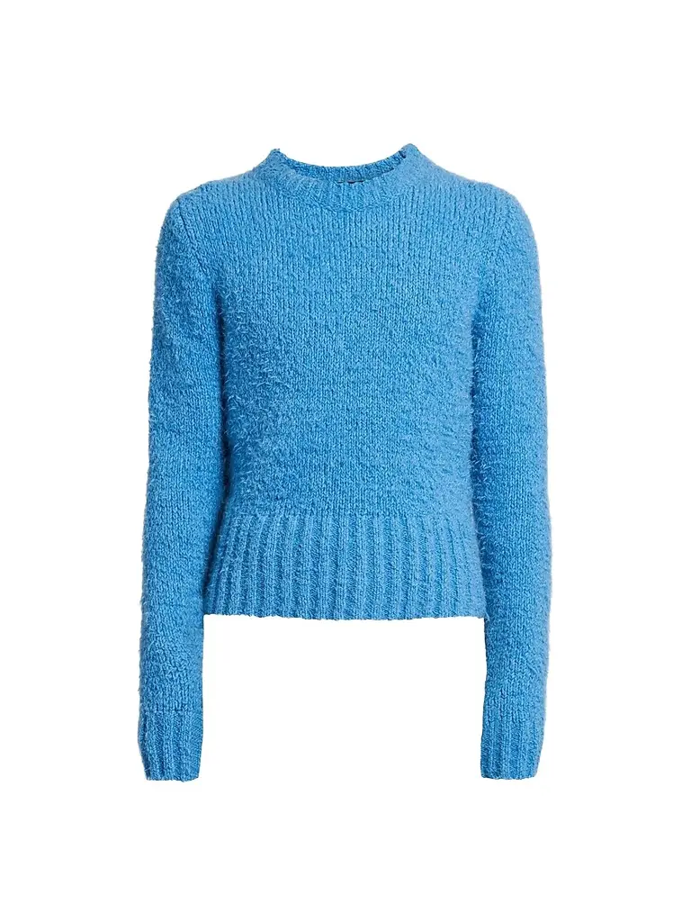 Dolce & Gabbana Men's High Pile Crewneck Sweater - Turquoise - Size 42 | Image 1 Dolce & Gabbana Men's High Pile Crewneck Sweater - Turquoise - Size 42 | Image 1
