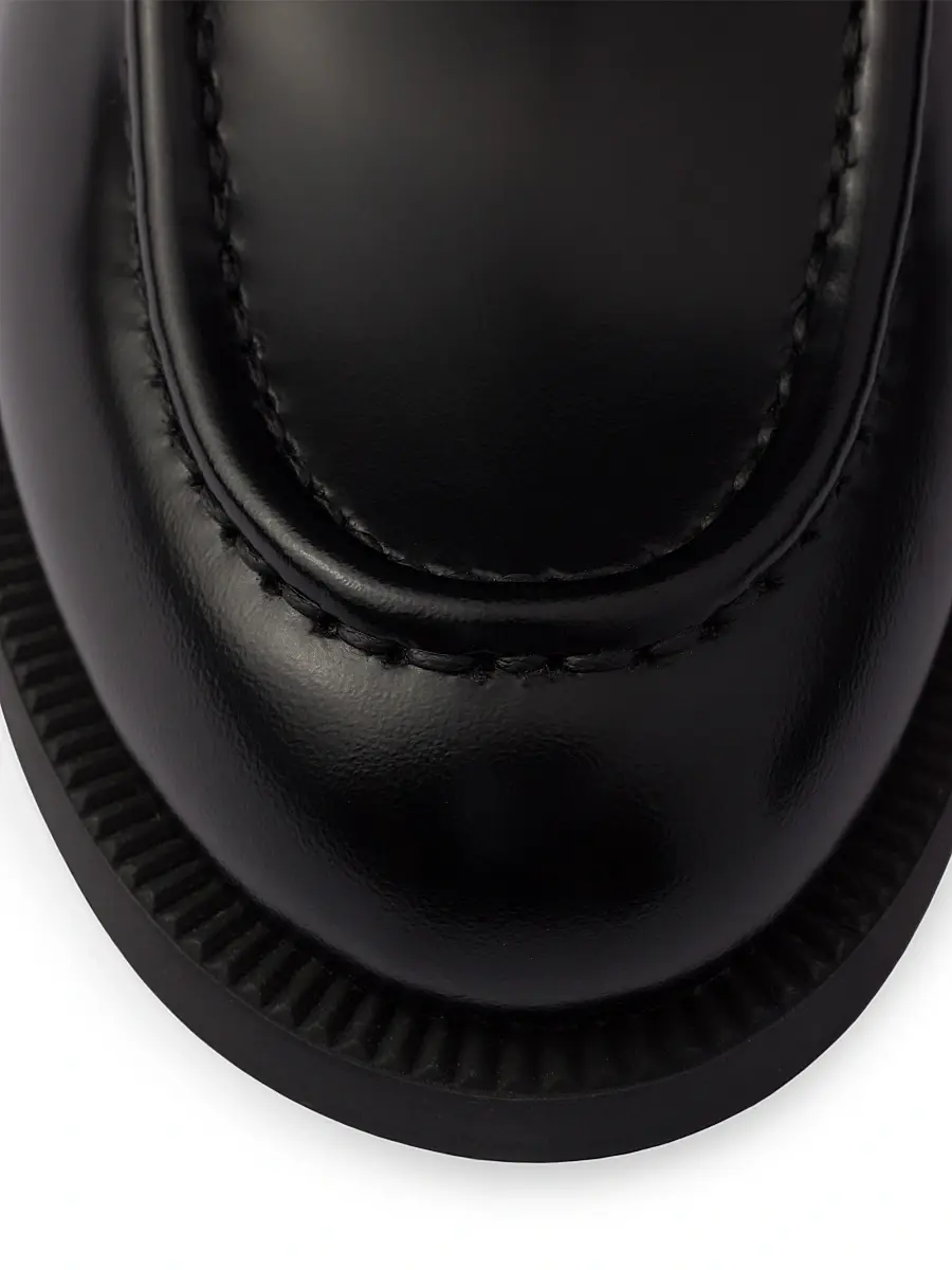 Prada Women's Brushed Leather Loafers | Thumbnail 6 Prada Women's Brushed Leather Loafers | Thumbnail 6