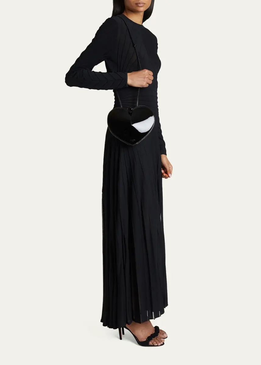 Alaïa Le Coeur Crossbody Bag in Patent Leather | Thumbnail 5 Alaïa Le Coeur Crossbody Bag in Patent Leather | Thumbnail 5