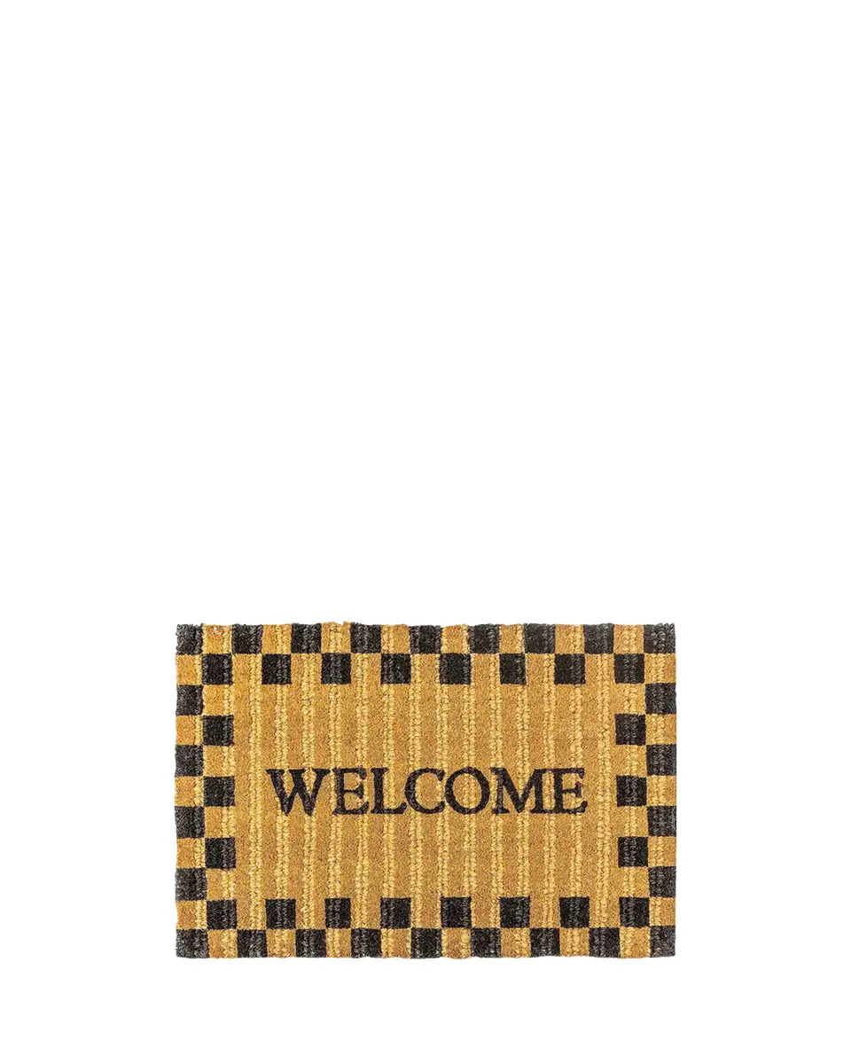 MacKenzie-Childs Welcome Checked Entrance Mat | Thumbnail 2