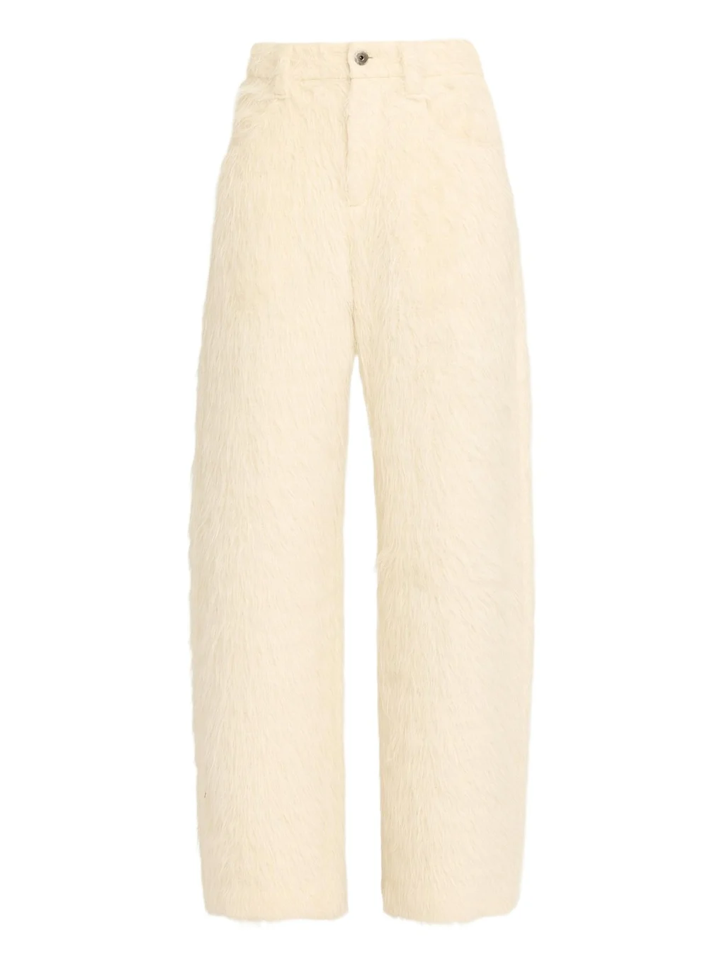 Brunello Cucinelli Fuzzy Alpaca Wide-Leg Pants