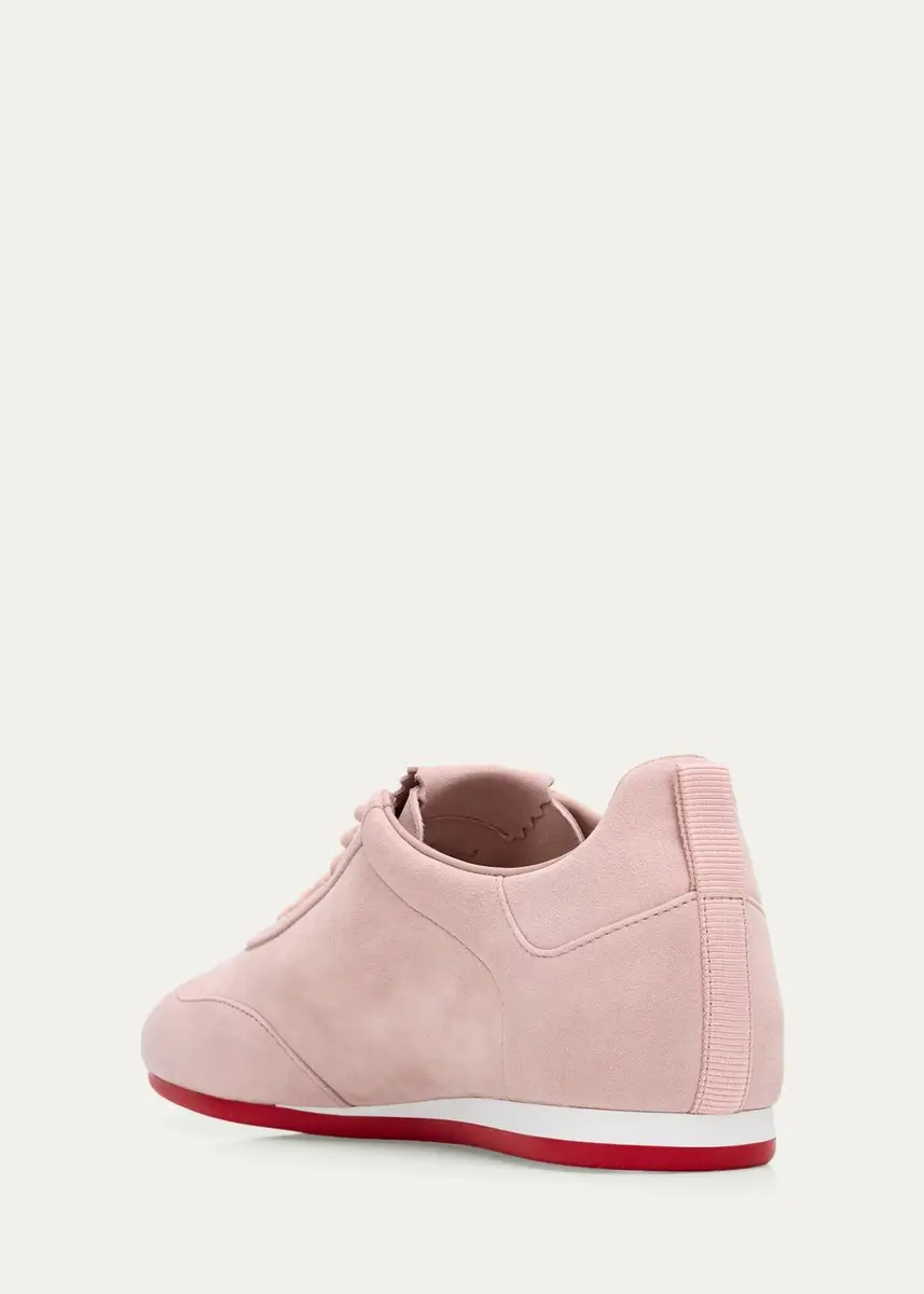 Christian Louboutin Eleonora Flex Suede Low-Top Sneakers | Thumbnail 2 Christian Louboutin Eleonora Flex Suede Low-Top Sneakers | Thumbnail 2