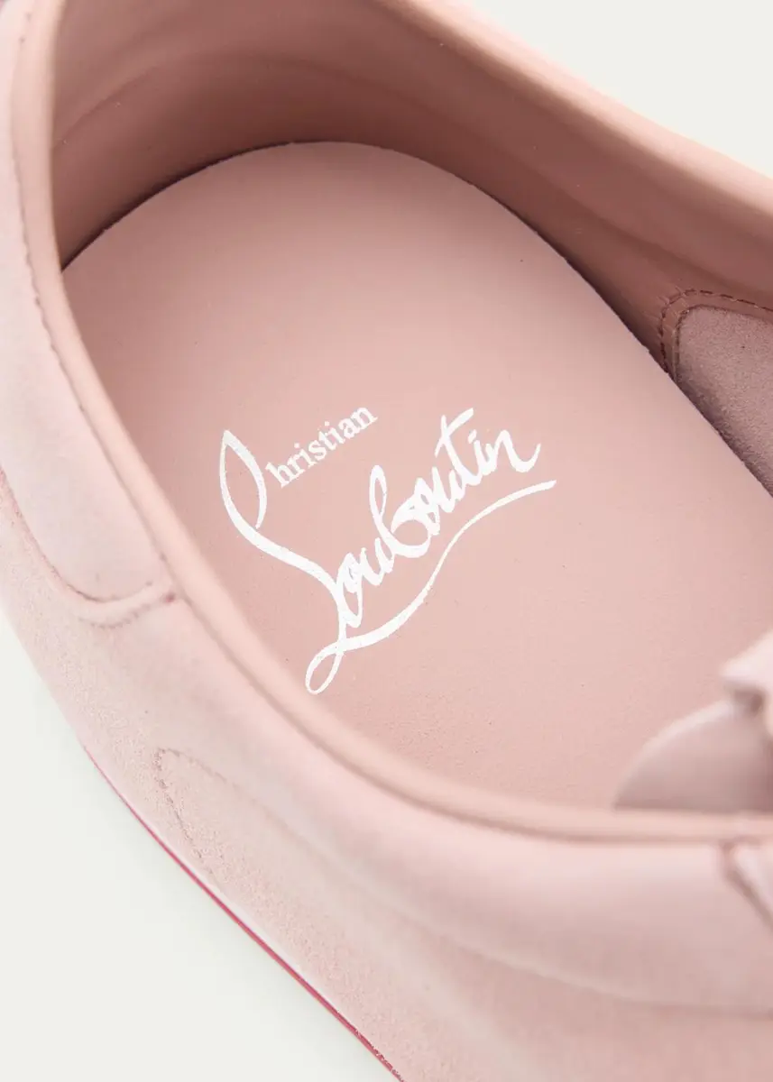 Christian Louboutin Eleonora Flex Suede Low-Top Sneakers | Thumbnail 3 Christian Louboutin Eleonora Flex Suede Low-Top Sneakers | Thumbnail 3
