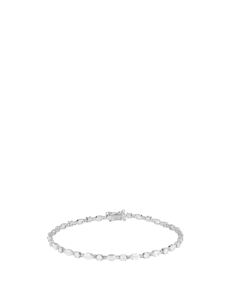 Paul Morelli 18K White Gold Elongated Diamond Bracelet | Thumbnail 2