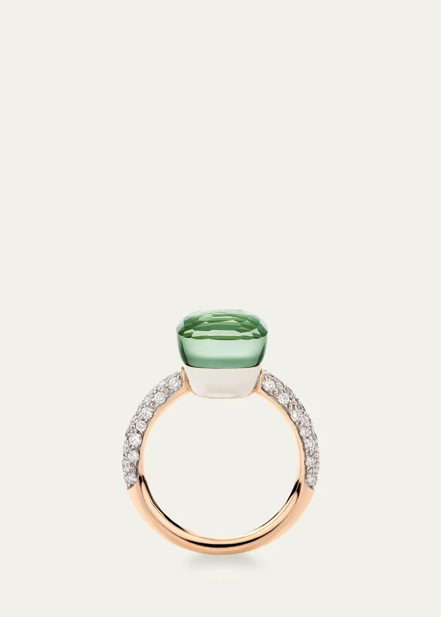 Pomellato Nudo Classic Ring with Prasiolite and Green Agate | Thumbnail 2 Pomellato Nudo Classic Ring with Prasiolite and Green Agate | Thumbnail 2