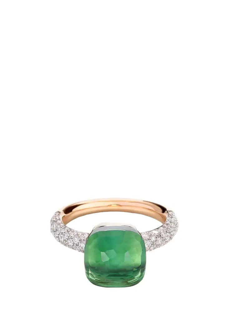 Pomellato Nudo Classic Ring with Prasiolite and Green Agate | Image 1 Pomellato Nudo Classic Ring with Prasiolite and Green Agate | Image 1