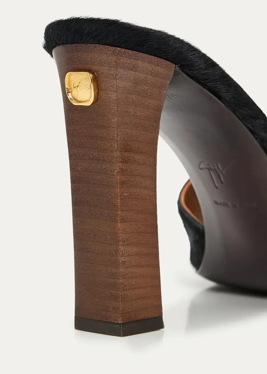 Giuseppe Zanotti 90mm Calf Hair Mules | Thumbnail 3 Giuseppe Zanotti 90mm Calf Hair Mules | Thumbnail 3