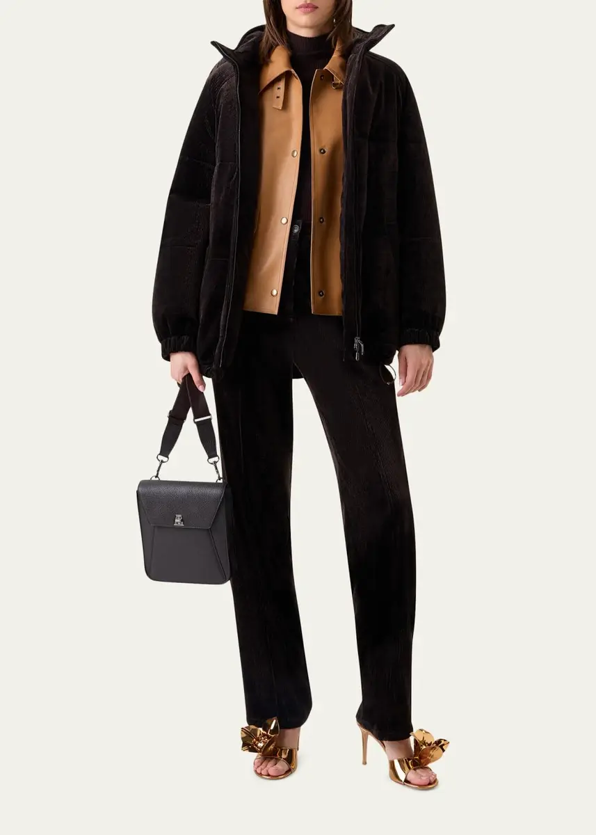 Akris Wednesday Corduroy Oversized Parka Jacket With Detachable Hood | Thumbnail 2 Akris Wednesday Corduroy Oversized Parka Jacket With Detachable Hood | Thumbnail 2