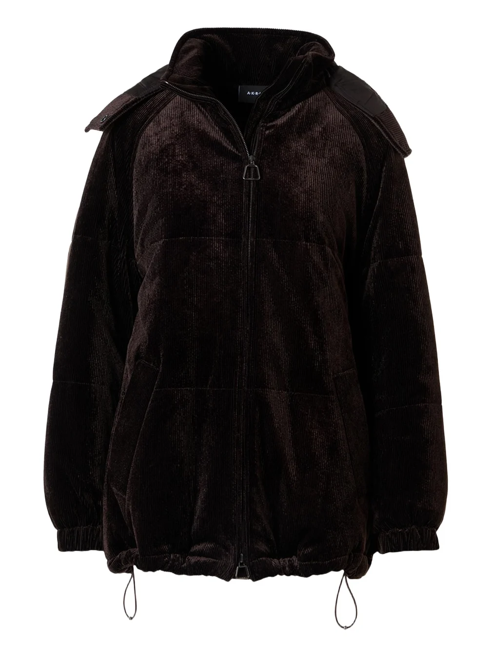 Akris Wednesday Corduroy Oversized Parka Jacket With Detachable Hood