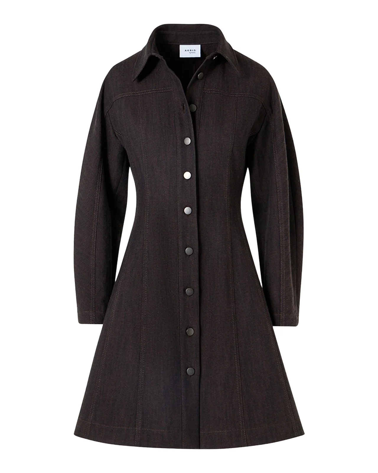 Panel Winter Denim Shirtdress