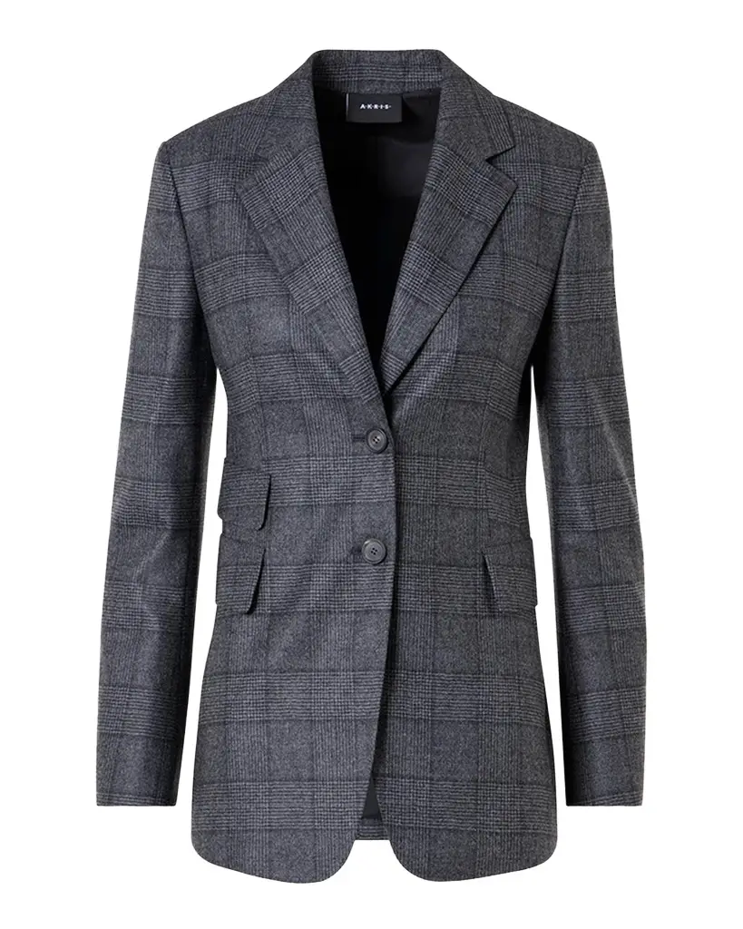 Arie Prince of Whales Wool Flannel Single-Breasted Jacket Arie Prince of Whales Wool Flannel Single-Breasted Jacket