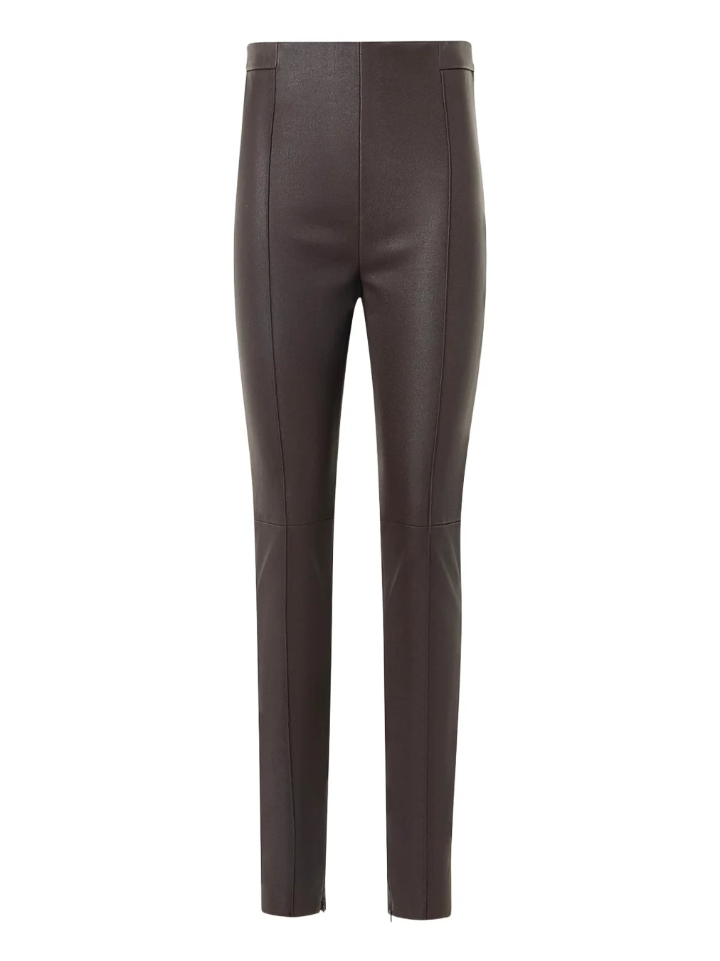 Akris Flame Leather Skinny-Leg Ankle Pants
