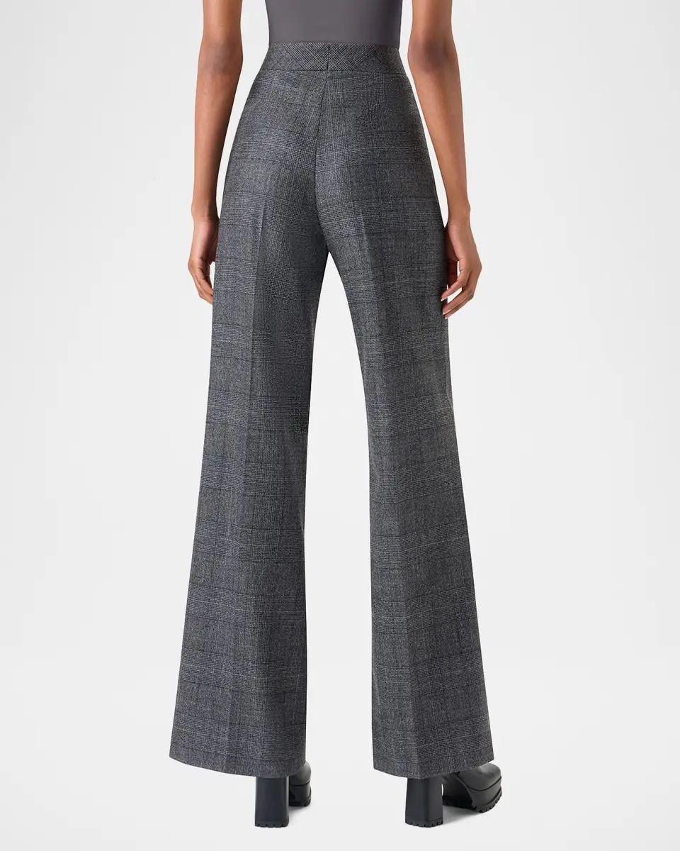 Akris Fior Prince of Whales Wool Flannel Wide-Leg Pants | Thumbnail 3 Akris Fior Prince of Whales Wool Flannel Wide-Leg Pants | Thumbnail 3