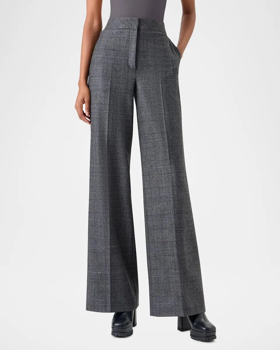 Akris Fior Prince of Whales Wool Flannel Wide-Leg Pants | Thumbnail 6 Akris Fior Prince of Whales Wool Flannel Wide-Leg Pants | Thumbnail 6