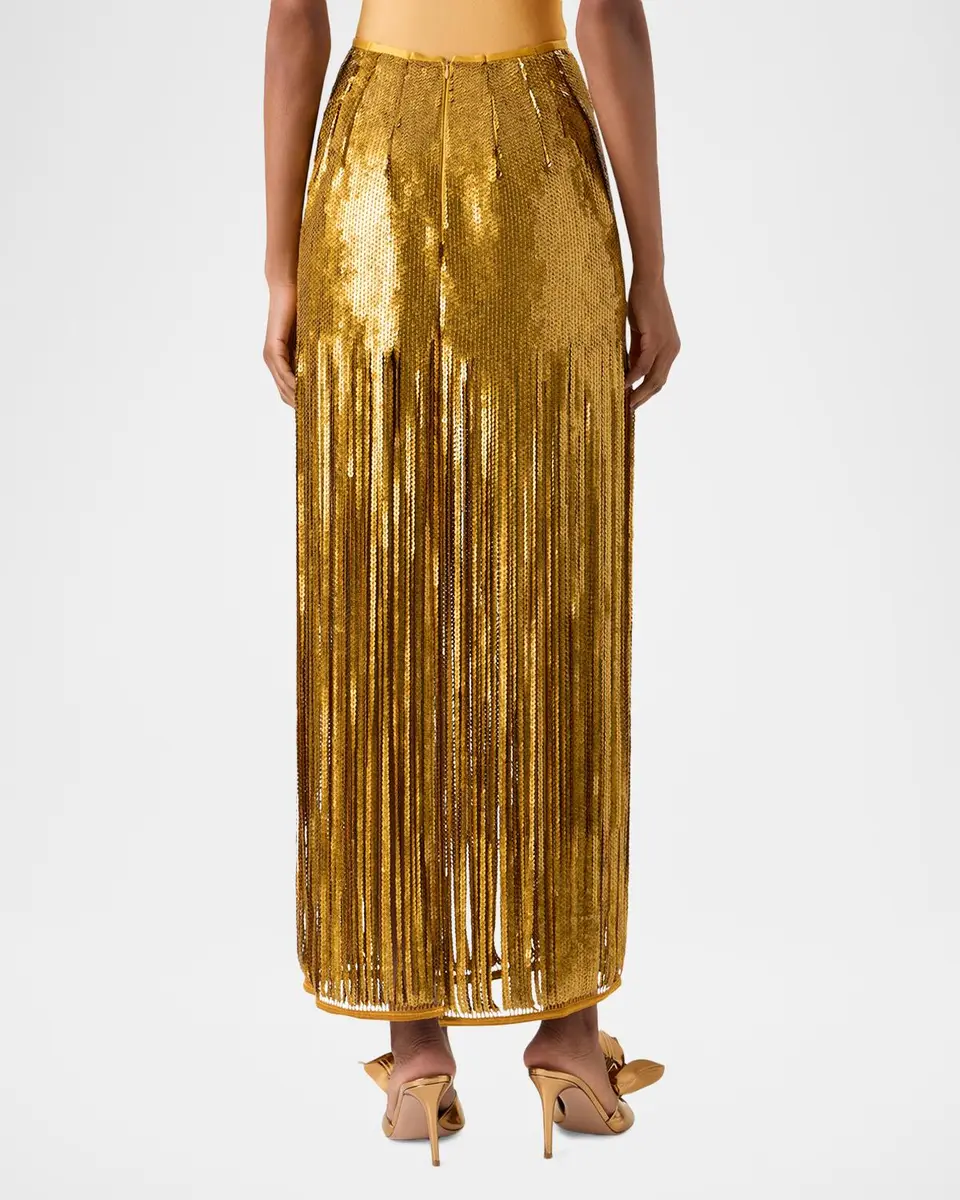 Akris Sequined Fringe Midi Skirt | Thumbnail 3 Akris Sequined Fringe Midi Skirt | Thumbnail 3