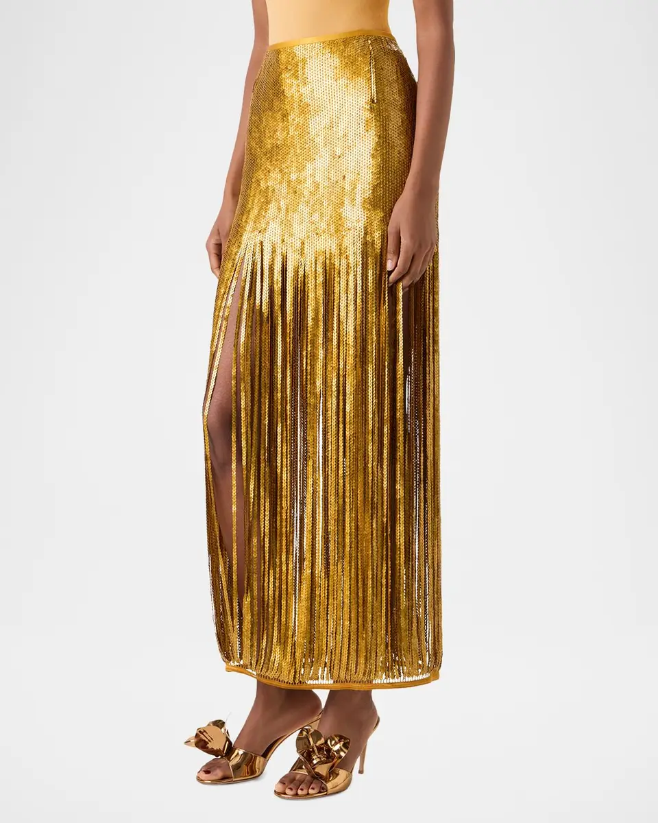 Akris Sequined Fringe Midi Skirt | Thumbnail 4 Akris Sequined Fringe Midi Skirt | Thumbnail 4