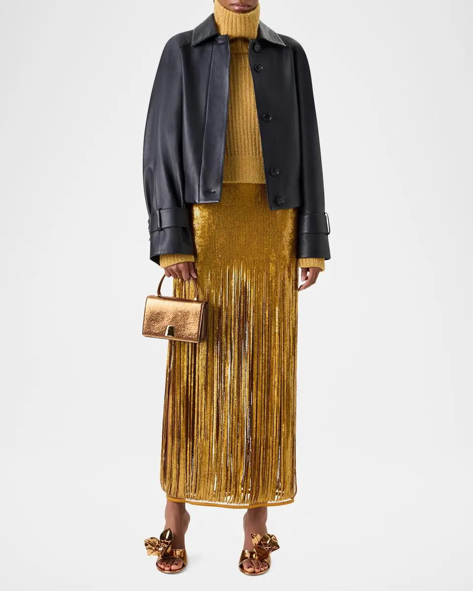 Akris Sequined Fringe Midi Skirt | Thumbnail 7 Akris Sequined Fringe Midi Skirt | Thumbnail 7