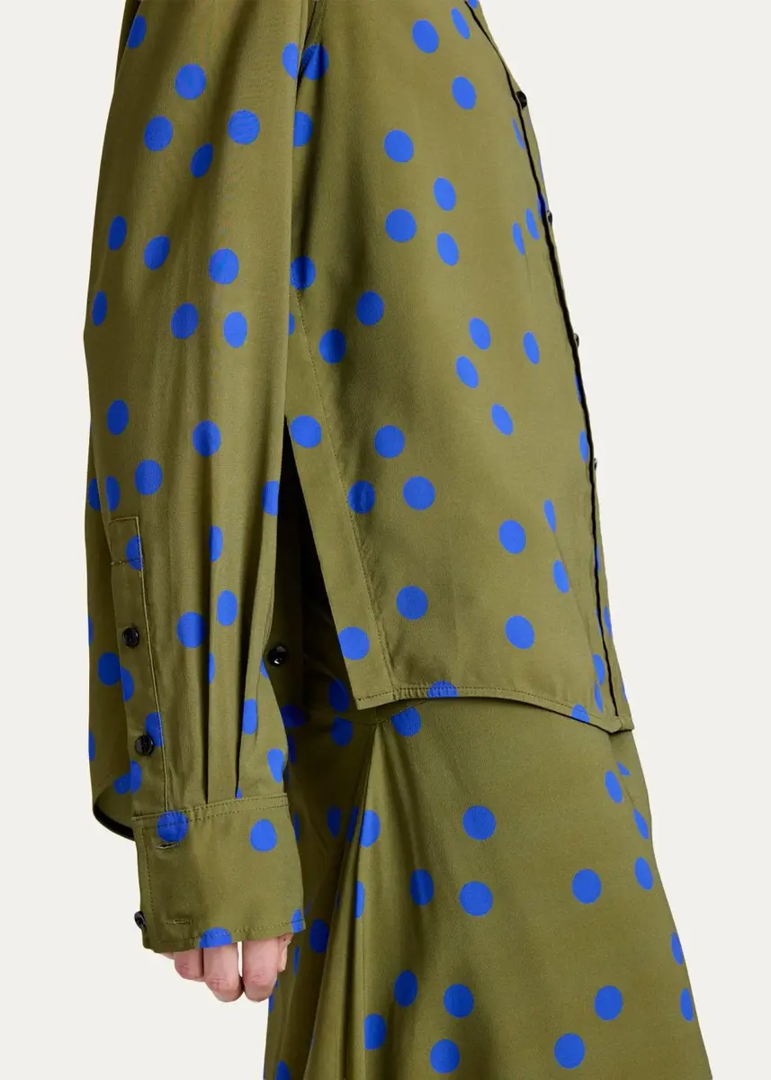 Proenza Schouler Paz Polka-Dot Button-Down Shirt | Thumbnail 5 Proenza Schouler Paz Polka-Dot Button-Down Shirt | Thumbnail 5