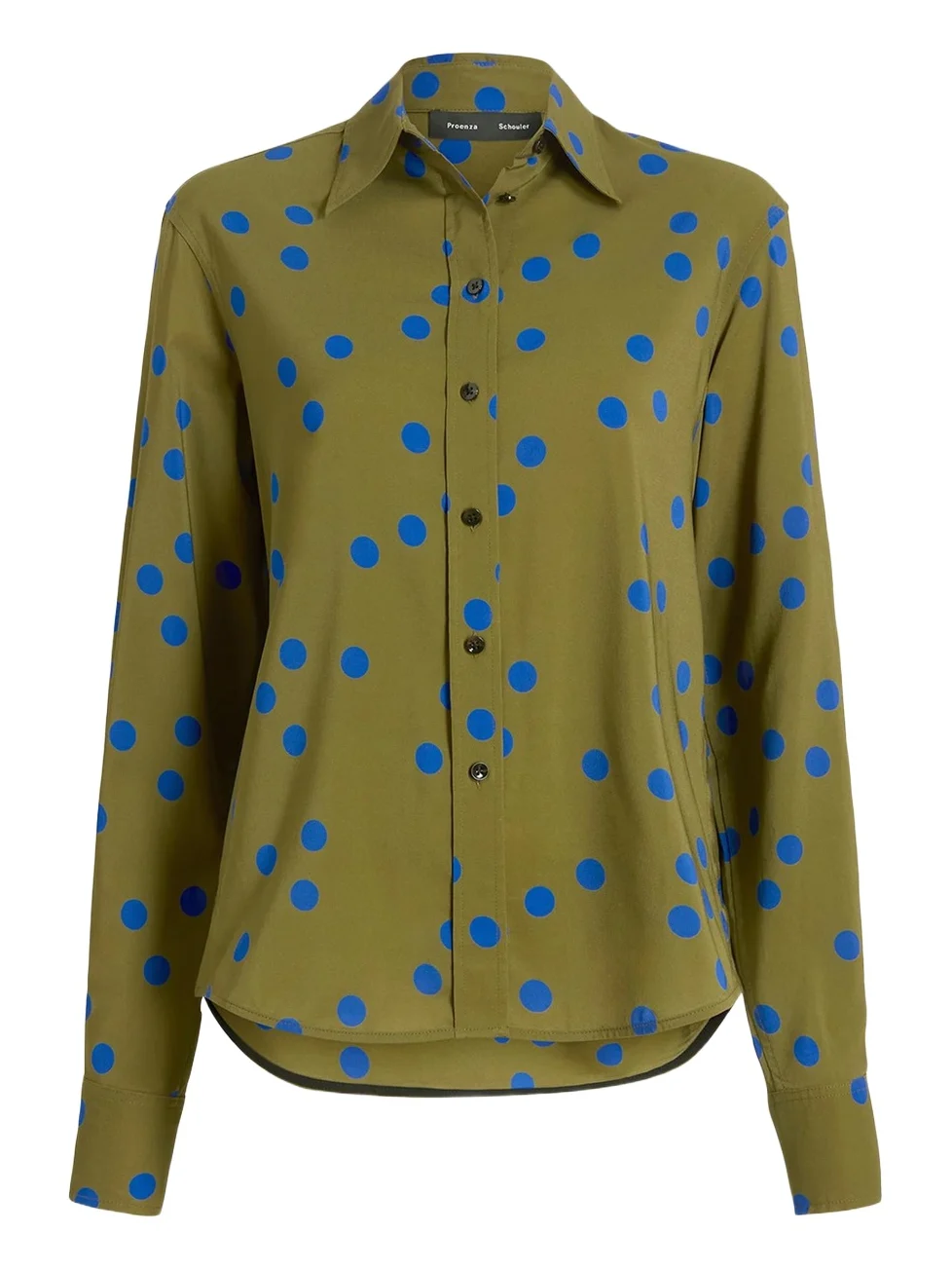 Proenza Schouler Paz Polka-Dot Button-Down Shirt