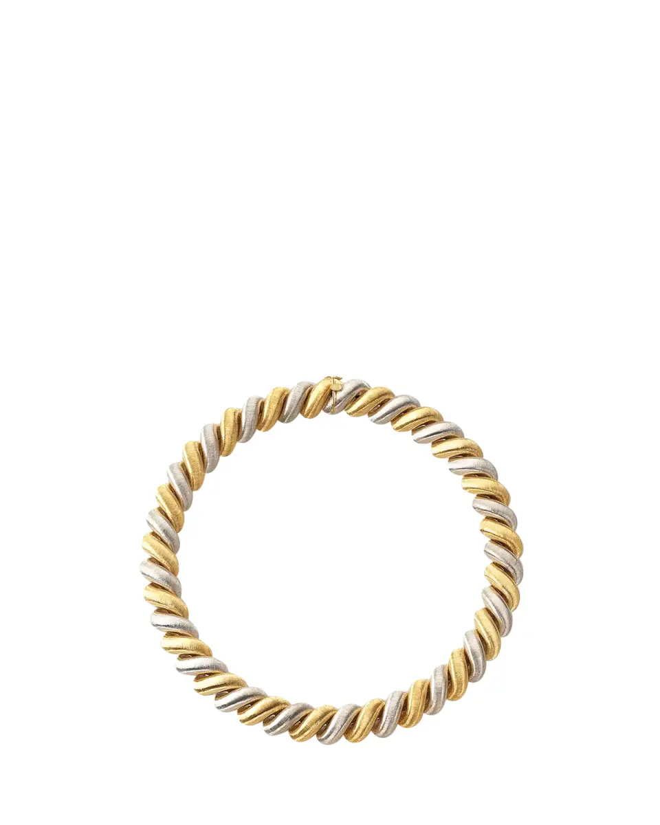 Buccellati Torsade 18K Yellow and White Gold Necklace | Thumbnail 2