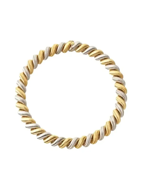 Torsade 18K Yellow and White Gold Necklace Torsade 18K Yellow and White Gold Necklace