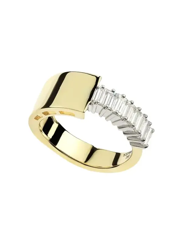 YEPREM Golden Strada Statement Ring